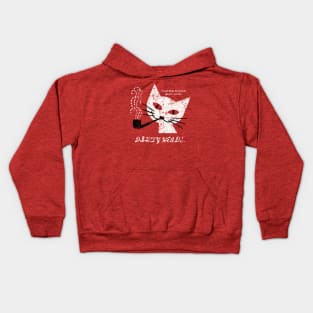 Grunge Cat Dirty Heads Kids Hoodie